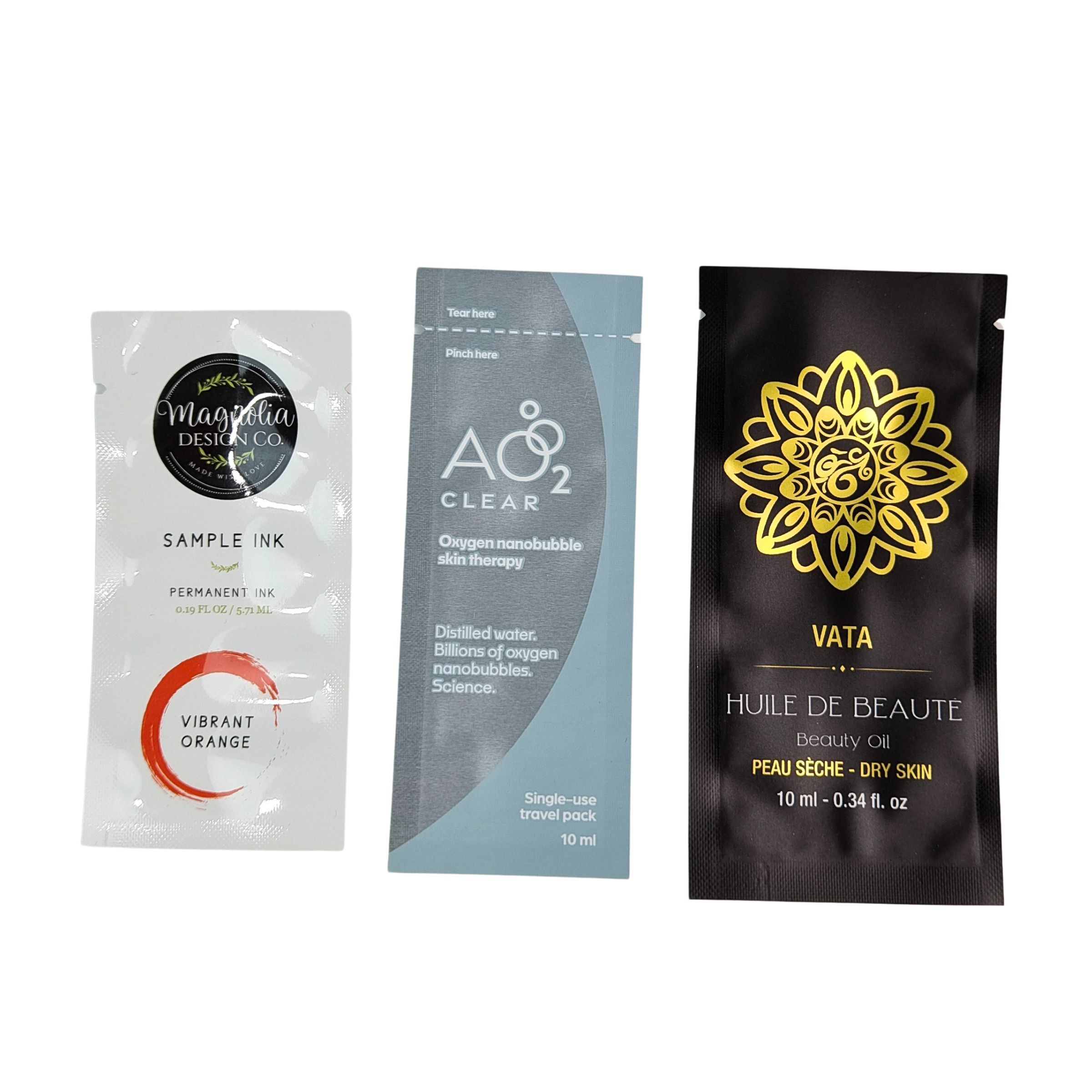 Sachet cosmetico per la cura della pelle Crema per il viso Lozione per la pulizia della pelle Imballaggio campione 1ml 2ml 5ml 10ml Sacchetto di plastica