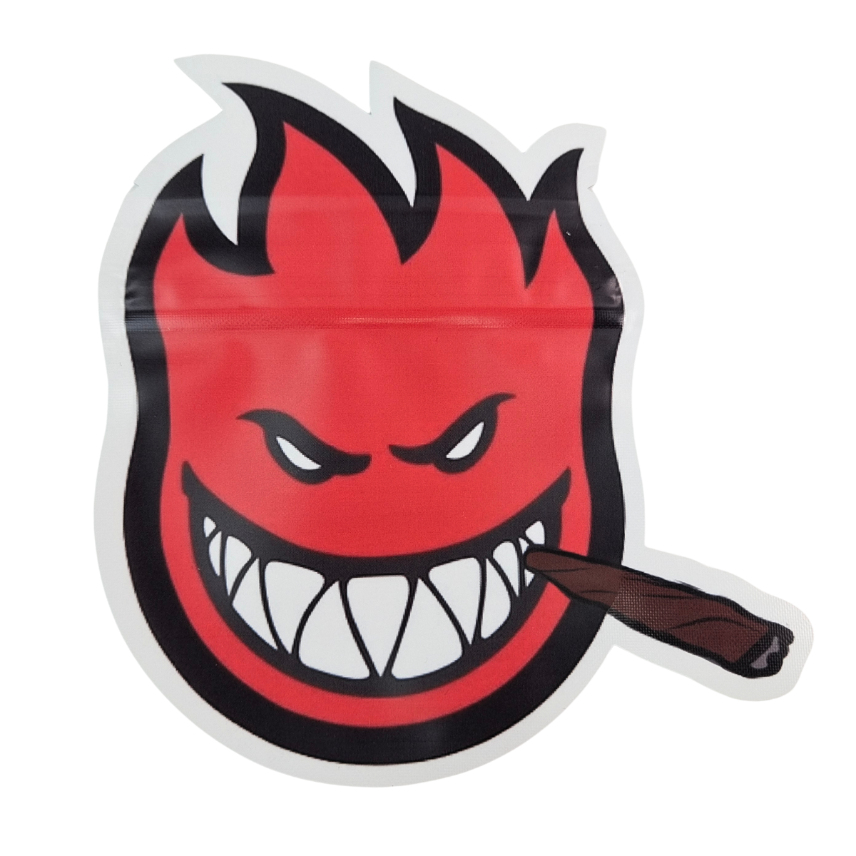 Sacchetto in plastica per confezionamento di biscotti a forma irregolare, con chiusura a zip Mylar da 3,5g e 7g, a prova di odore, soft touch, fustellato