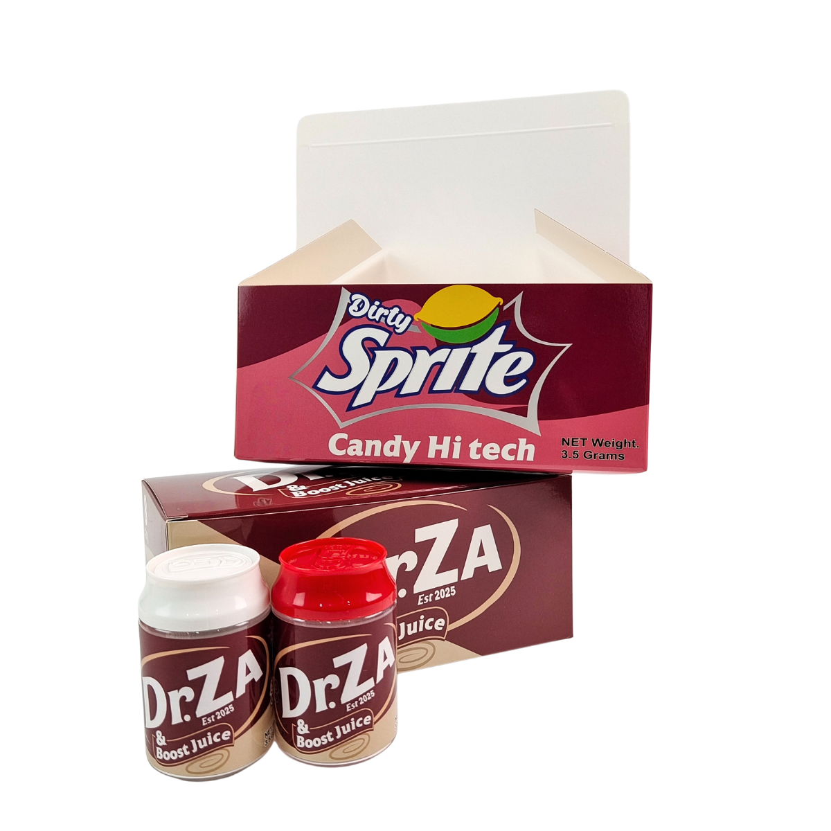 Scatola per alimenti in plastica PET da 3,5 g per caramelle alla soda con coperchio a vite