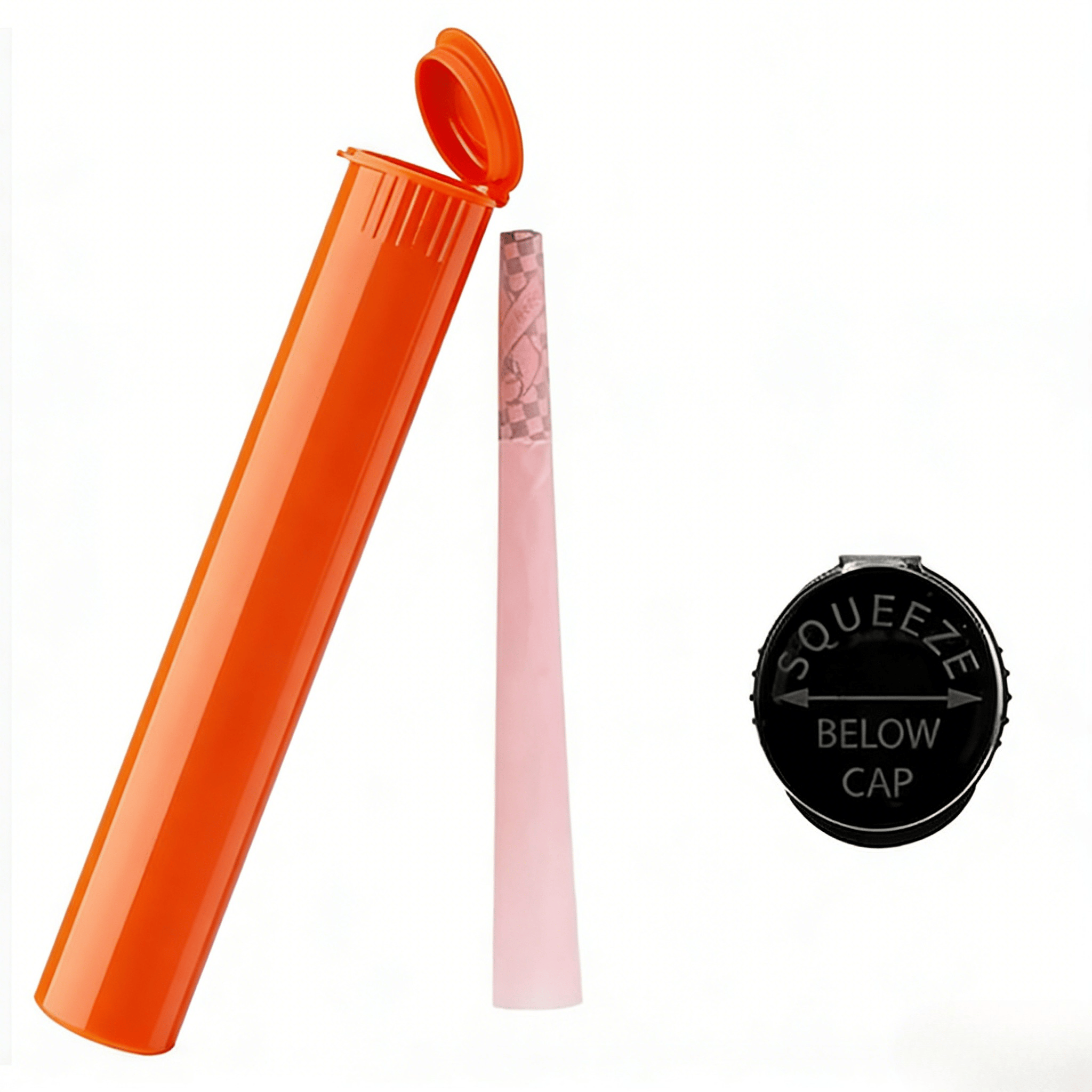 Colori personalizzati 80mm 98mm 109mm 116mm Tubi a prova di bambino Squeeze Pop Tops Tubi di plastica per pre-confezionamento con etichetta adesiva