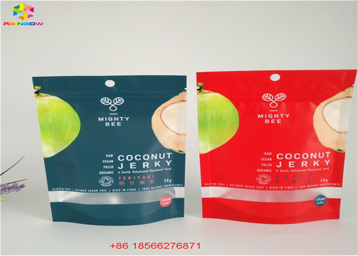 Il di alluminio insacca i sacchetti di plastica che imballano il lato tre sigillato con la chiusura lampo superiore