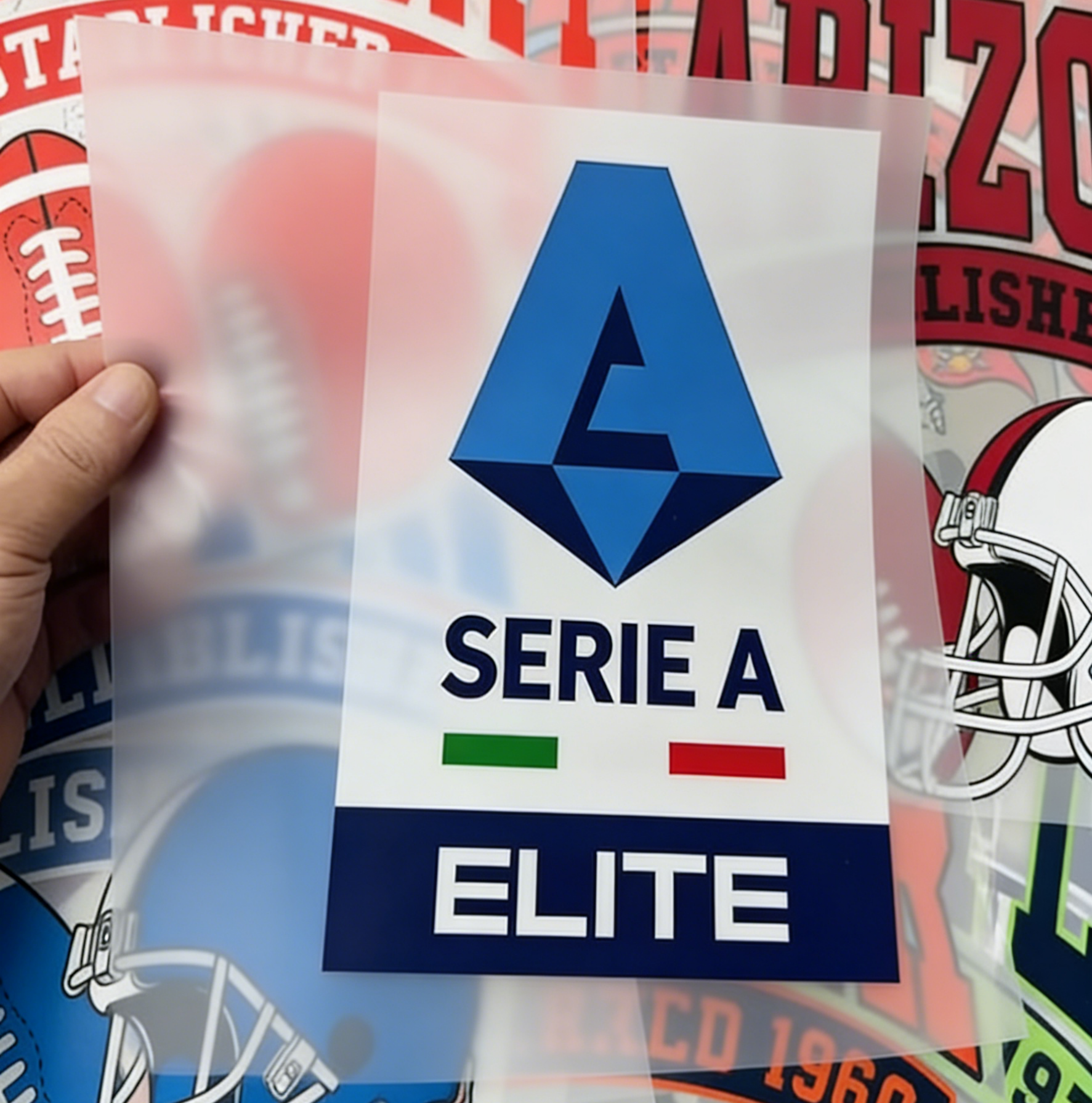 Etichetta di stampa termologica olografica d'argento luminosa personalizzata Sticker di abbigliamento per trasferimento di calore