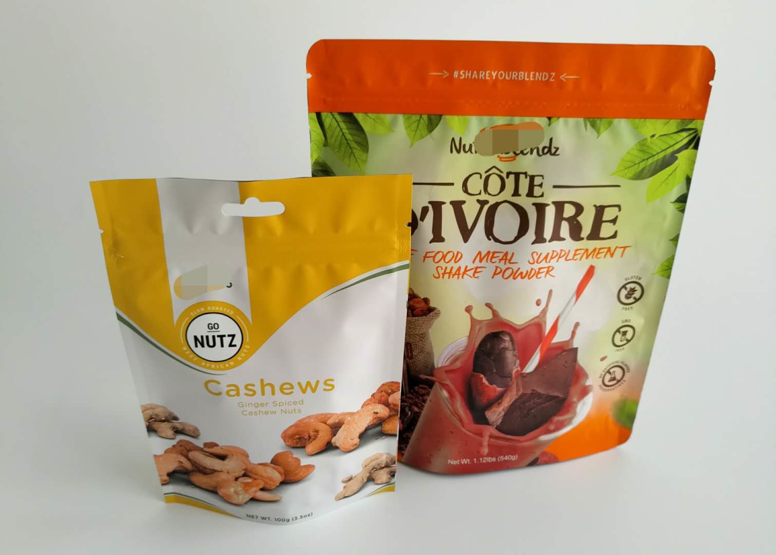 Rotocalcografia organica della borsa di imballaggio per alimenti dei biscotti dello spuntino dei semi di Chia con la chiusura lampo