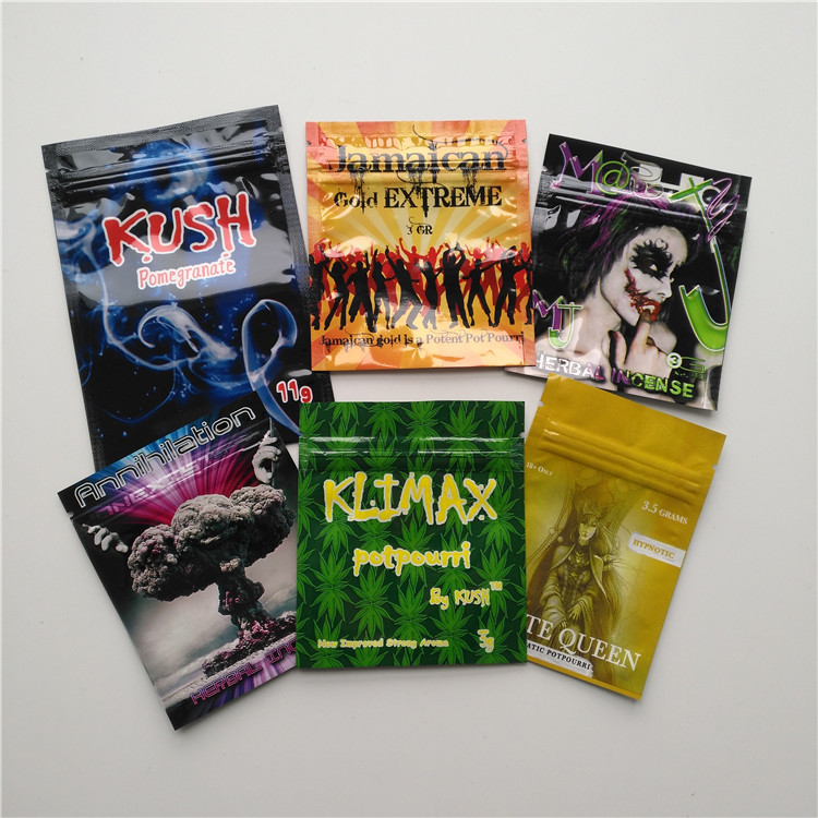 I piccoli sacchetti di plastica Gummies commestibile di incenso di erbe sopporta la borsa delle caramelle di Frogies