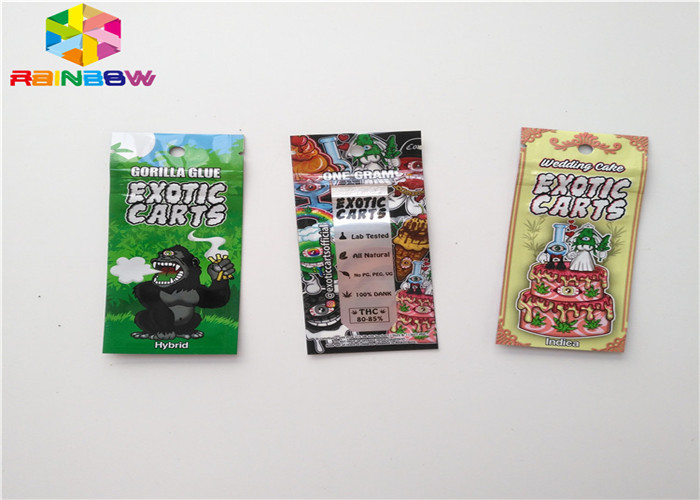 Dimensione su ordinazione del sacchetto di imballaggio per alimenti dei sacchetti di plastica della serratura dello zip del di alluminio con la tacca dello strappo