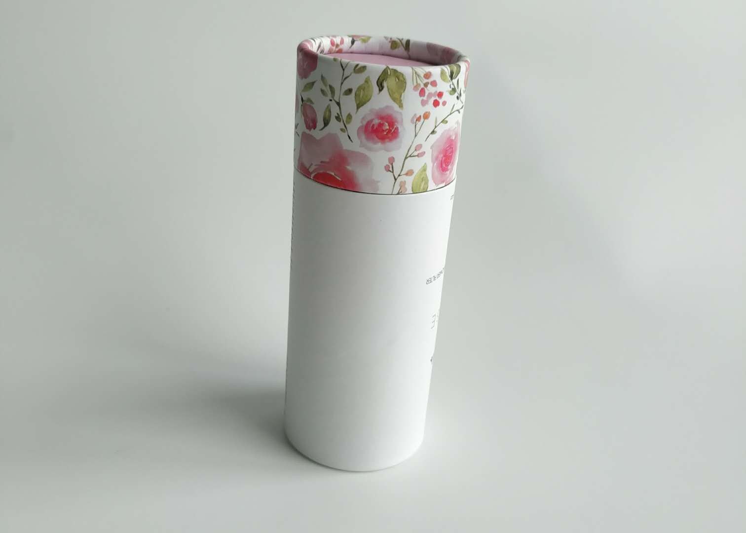 Cartone di carta dei cosmetici stampato abitudine dei contenitori di carta di cilindro per imballare