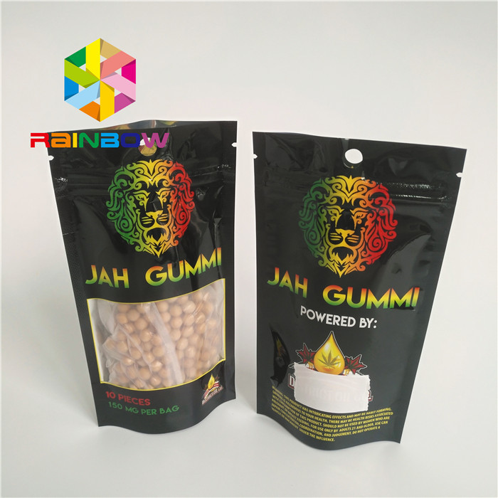 Mylar laminato stagnola stampato a chiusura lampo sta sull'imballaggio della cannabis dell'erbaccia di Mmj dei sacchetti