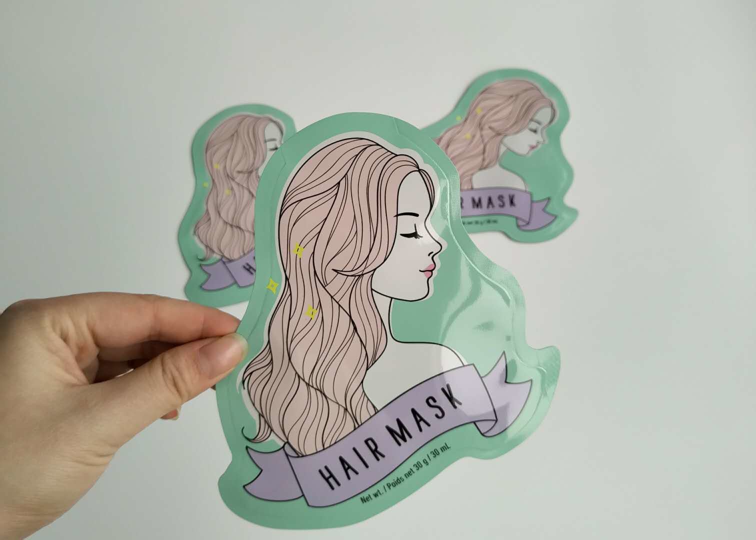 Il cosmetico di plastica di forma di alluminio del rinforzo speciale del lato insacca l'imballaggio facciale della maschera dello strato