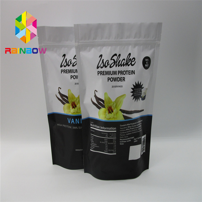 Sacchetti di plastica riciclabili che imballano la borsa a chiusura lampo dell'alimento del tè del di alluminio per la polvere della proteina