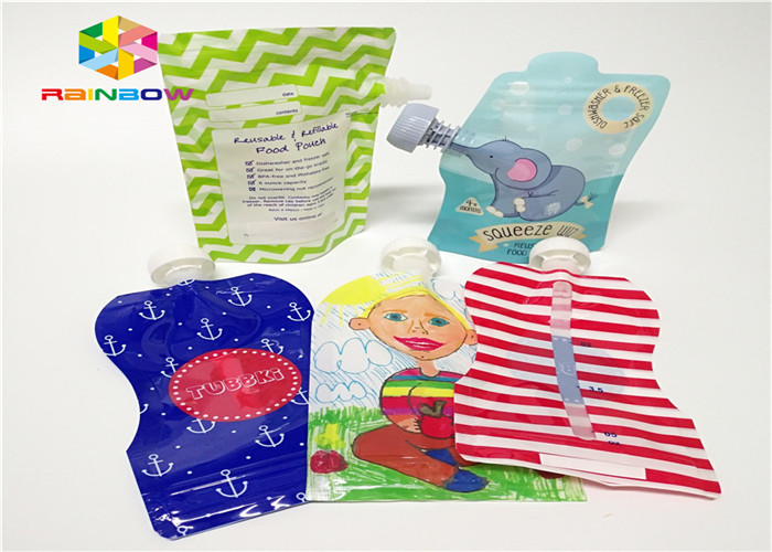 Il di alluminio sta sull'imballaggio del sacchetto del becco su misura stampando la plastica 120ml