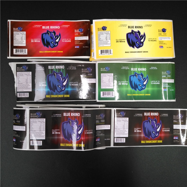 La manica trasparente degli strizzacervelli del PVC identifica il codice a barre olografico metallico per la scatola/bottiglia di pillola