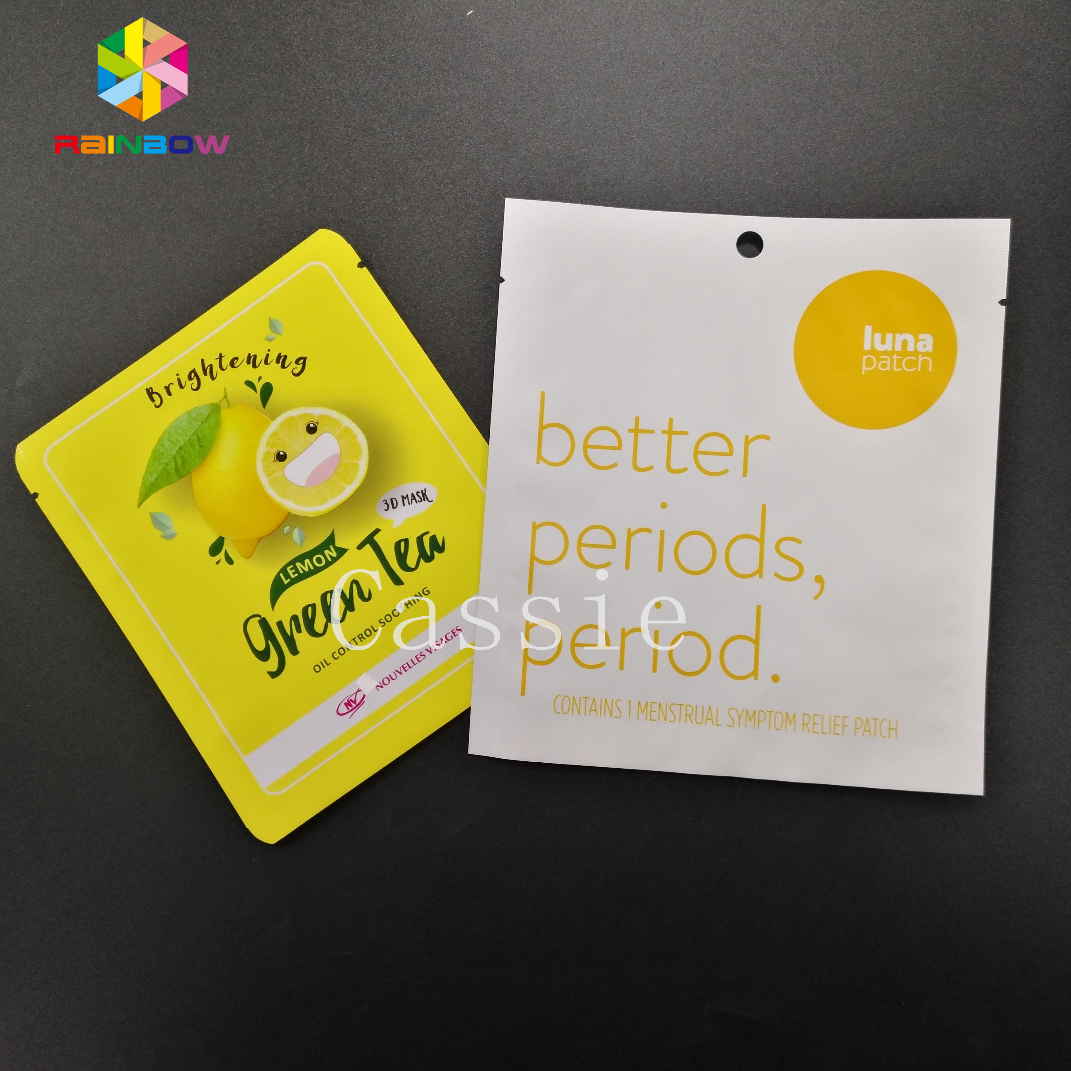 Borse della serratura della presa di progettazione di Muti tre sacchetti di vuoto di Mylar del di alluminio del commestibile della saldatura a caldo dei lati