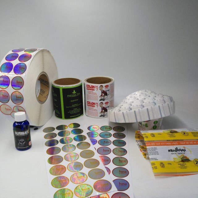 La manica di strizzacervelli di calore trasparente del PVC identifica il codice a barre olografico metallico per la scatola/bottiglia di pillola