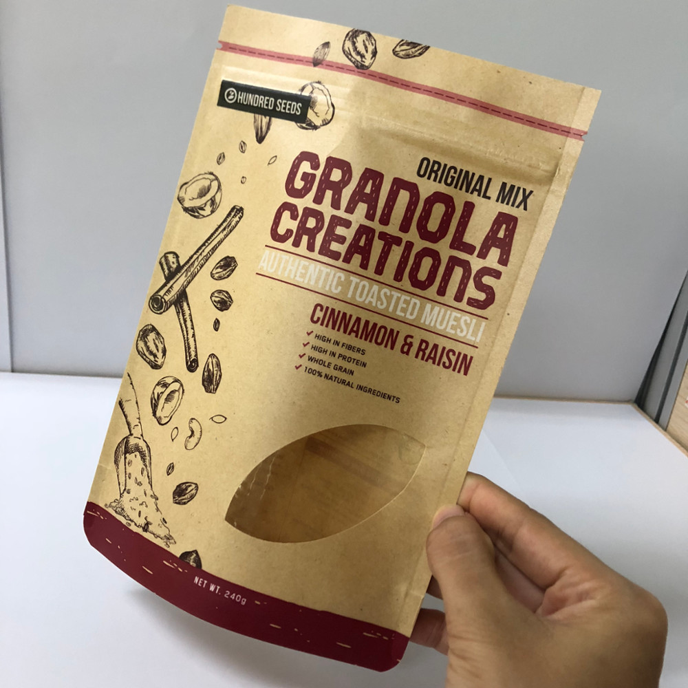 Chicchi di caffè che imballano spessore su misura dei sacchi di carta 120-180 Mic con stampa di logo