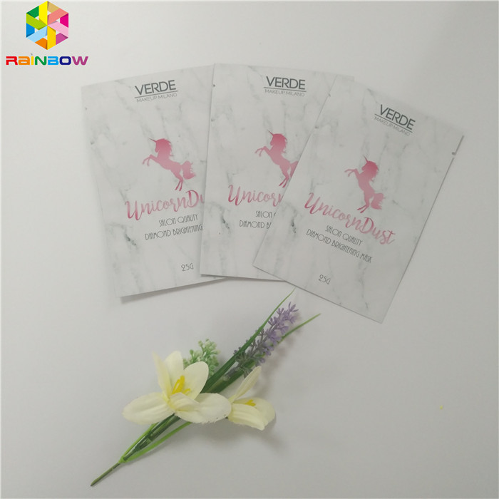 Finitura superficia stampata lucida d'imballaggio cosmetica del di alluminio della borsa della maschera facciale