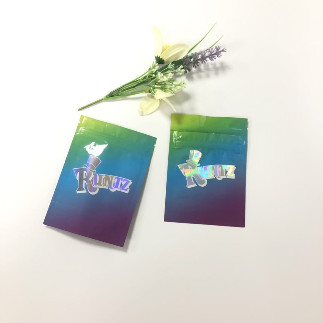 Bambini olografici dei sacchetti di plastica della serratura dello zip di Runtz della prova dell'odore resistenti per la capsula/pillole