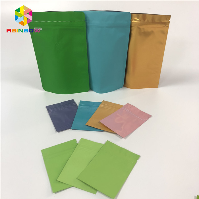 Il sacchetto della stagnola del commestibile che imballa il di alluminio piano della saldatura a caldo della serratura dello zip insacca riutilizzabile