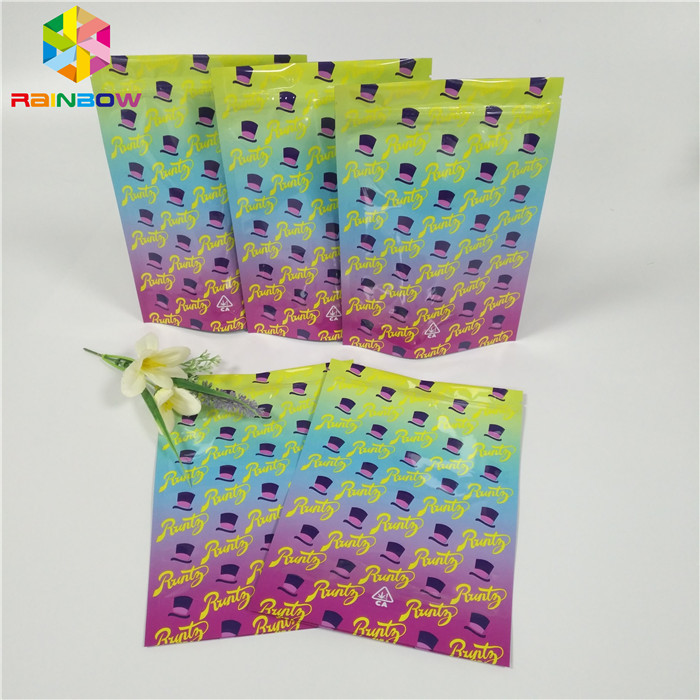 Plastica d'imballaggio Mateial dei ragazzi della giungla di Runtz dei biscotti dell'erbaccia di Runtz delle borse della stagnola della chiusura lampo