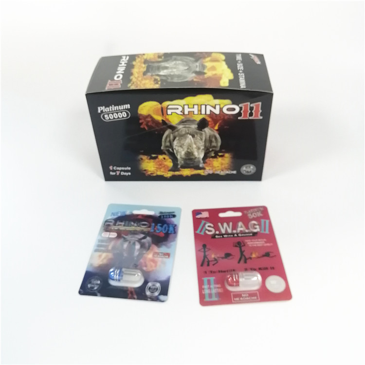 Carta di carta d'imballaggio della pillola sessuale maschio della carta amichevole eco- della bolla con l'autoadesivo della buccia