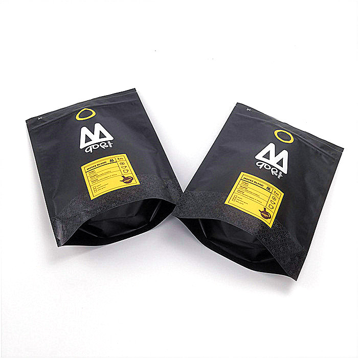 Risigillabile stia sul colore nero opaco laminato stampato abitudine delle borse del sacchetto della chiusura lampo