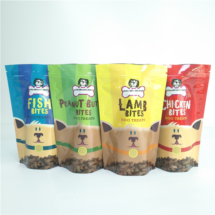 Sacchetto organico di vuoto riutilizzabile del laminato plastico della borsa dell'alimento per animali domestici di stoccaggio dell'ossequio del cane