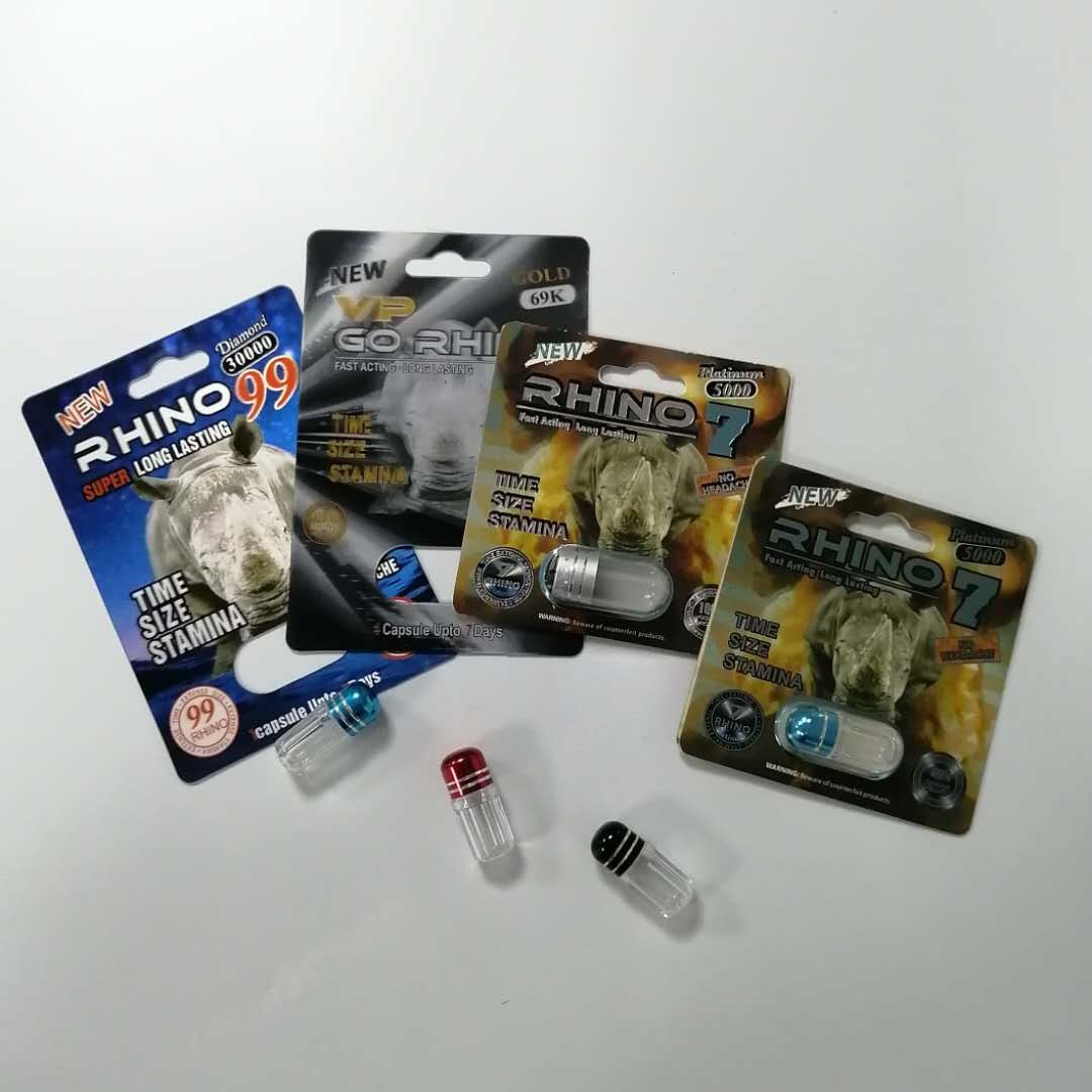 Carta della bolla della medicina di potere del sesso degli uomini di Powful che imballa il pacchetto sessuale delle pillole di rinoceronte 69 di potenziamento