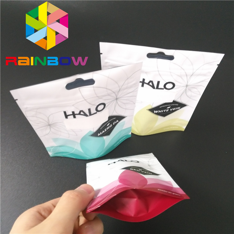 Borse a chiusura lampo reali del di alluminio di Kratom Bali per i prodotti di Cbd dell'erba dell'erbaccia della polvere delle spezie