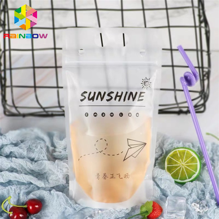 Sacchetto di plastica di rotocalcografia che imballa le paglie variopinte per l'imballaggio della bevanda liquida