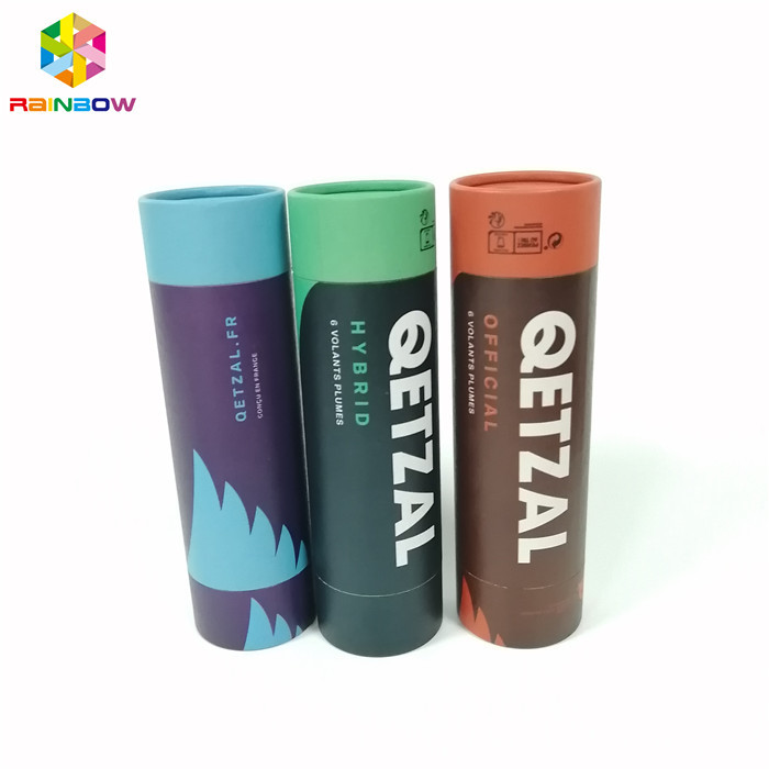 Il contenitore di carta kraft che imballa il logo su ordinazione di forma rotonda ha stampato per il regalo/cosmetici/alimento