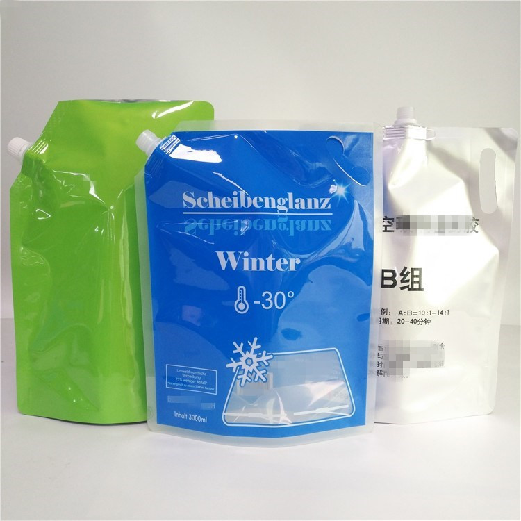 Sacchetto a bassa temperatura del becco che imballa la borsa liquida di plastica pieghevole riutilizzabile 3L 5L di stoccaggio