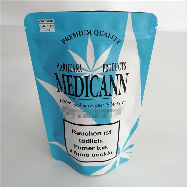 La serratura dello zip del di alluminio di Mylar sta su insacca il bene durevole biodegradabile stampato abitudine