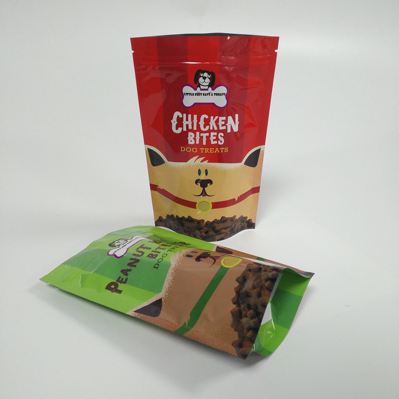 Borsa d'imballaggio dell'alimento per animali domestici del sacchetto a chiusura lampo della stagnola uno spessore di 120 micron con la chiara finestra