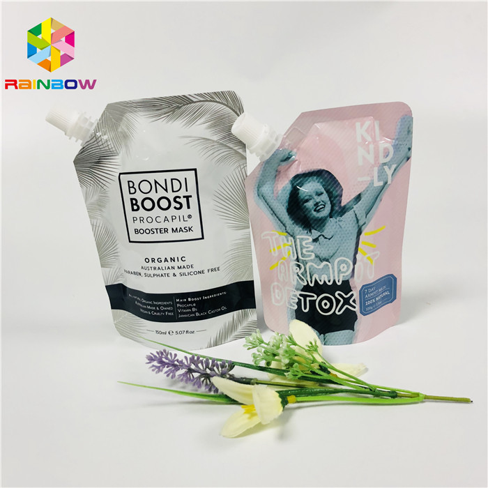 Il commestibile di Doypack sta sull'imballaggio liquido facciale di pulizia riutilizzabile della maschera del gel dei sacchetti