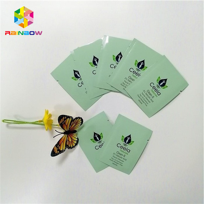 Cima pastello colorata multi- delle borse della saldatura a caldo della stagnola di Mylar aperta con la tacca 6x9cm dello strappo