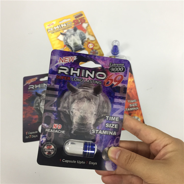 Stampa su misura carte sessuali del pacchetto della pillola di prestazione del contenitore della capsula della bolla