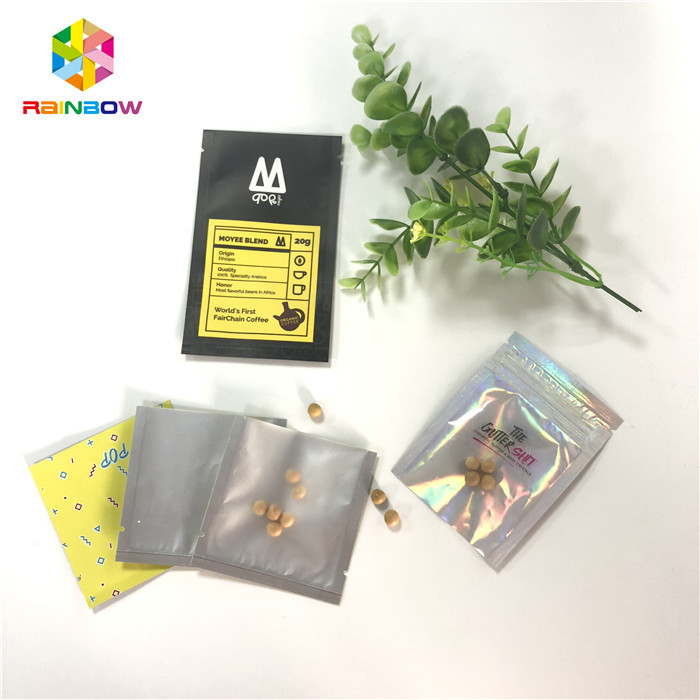 Odori le pillole della compressa dei cosmetici termosaldate prova che imballano i mini pollici 3x5 con la chiara parte posteriore