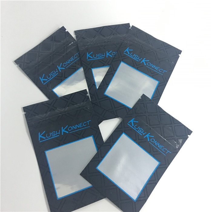 L'abitudine d'imballaggio della stagnola di incenso di erbe a chiusura lampo di Mylar ha stampato lo spessore del micron 120-140