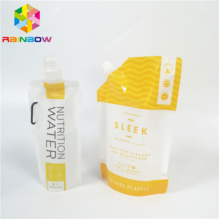 Sacchetto del becco della prova della perdita che imballa la borsa di nylon del succo liquido di superficie lucido della bevanda laminata