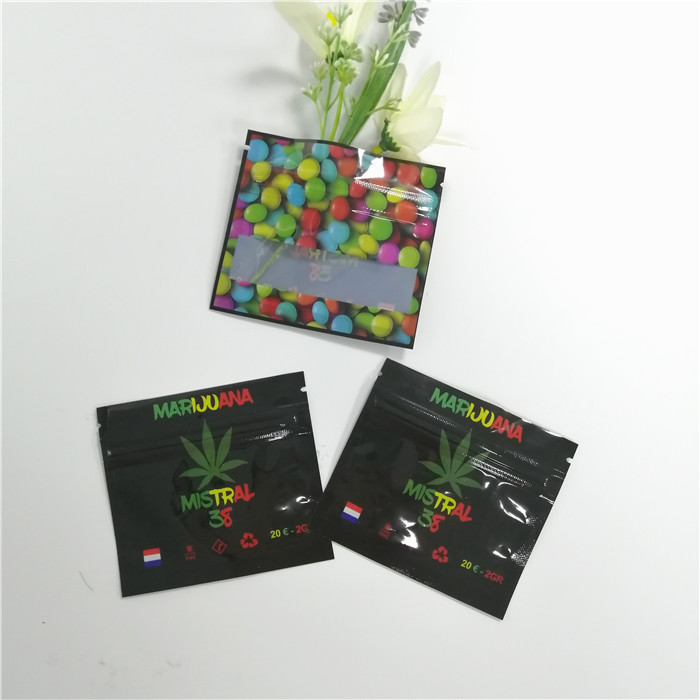 Tre la chiusura lampo piana laterale dello zucchero candito CBD Mylar insacca il bene durevole stampato abitudine bassa di Moq