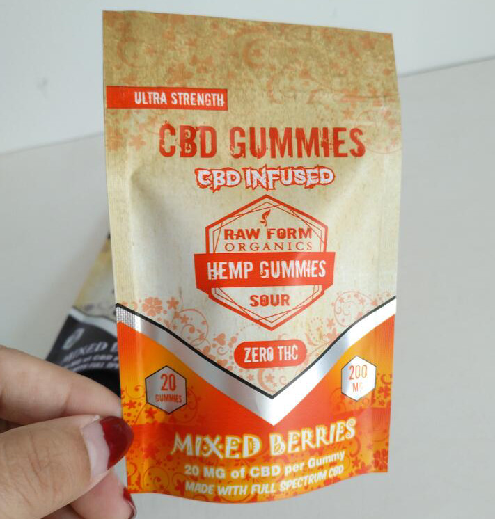 La serratura ermetica dello zip di stampa di Digital insacca sacchetti gommosi del di alluminio CBD i piccoli