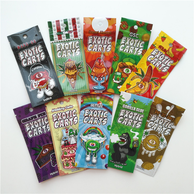 Logo esotico d'imballaggio di abitudine del sacchetto del carretto delle borse del di alluminio della cartuccia di Vape