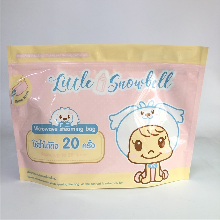 Stia sullo spessore biodegradabile di stampa su ordinazione 120-180 Mic delle borse di microonda della chiusura lampo