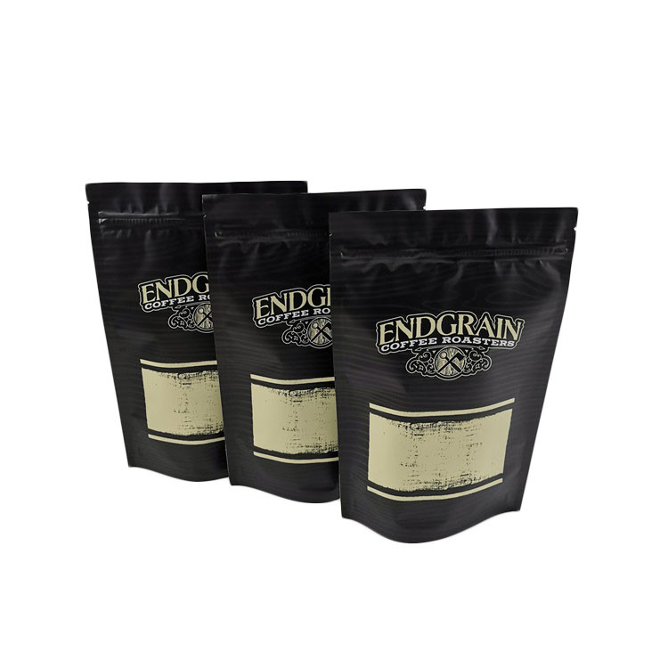 Il nero di rivestimento di Matt del PE di MOPP VMPET della borsa dell'imballaggio del tè del caffè dei biscotti dello spuntino a prova d'umidità