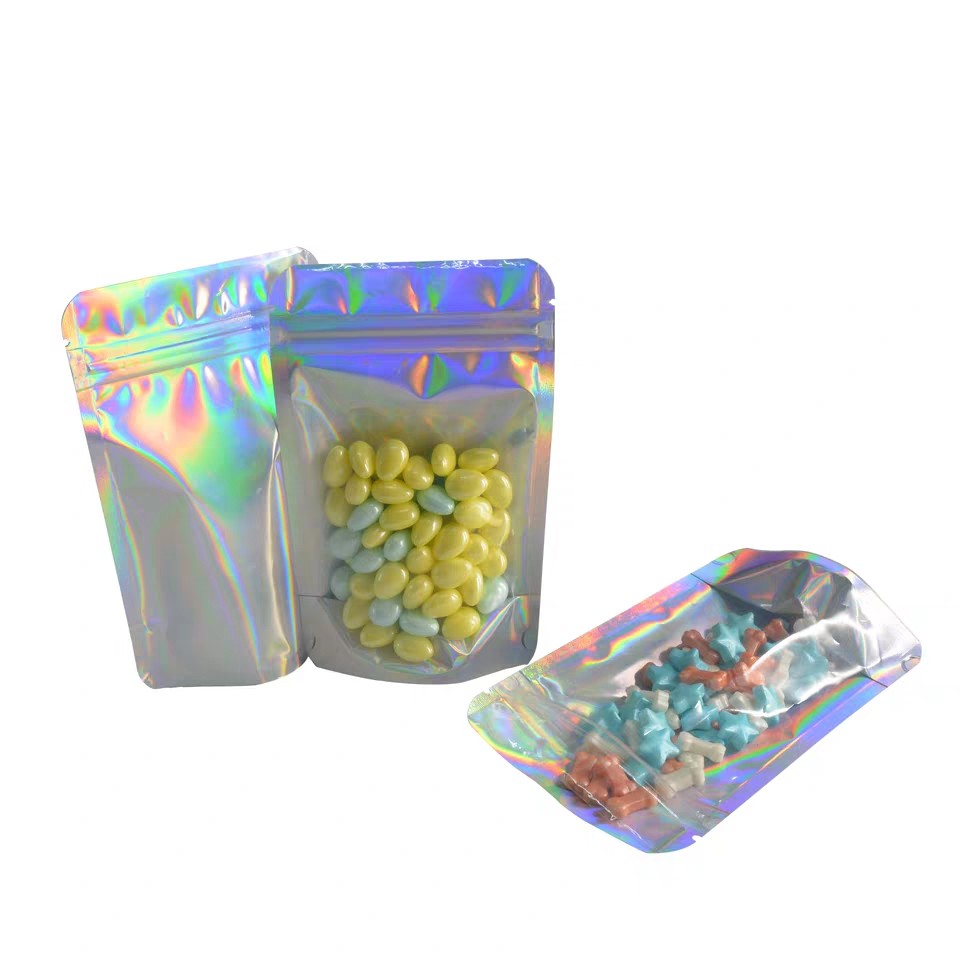 Materia plastica d'imballaggio laterale della laminazione di tre della guarnizione borse dello spuntino con la chiusura lampo