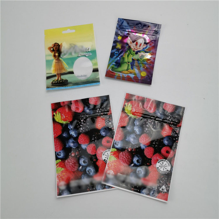 I sacchetti di plastica di CBD che imballano il di alluminio stanno sulle borse della chiusura lampo della prova del bambino