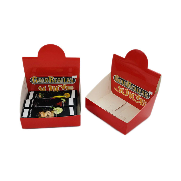 La bottiglia d'imballaggio della contro esposizione stona la scatola di carta riutilizzabile di iso