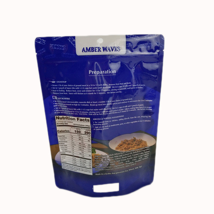 Borse lucide di imballaggio per alimenti di rivestimento del pasto della padella della pizza