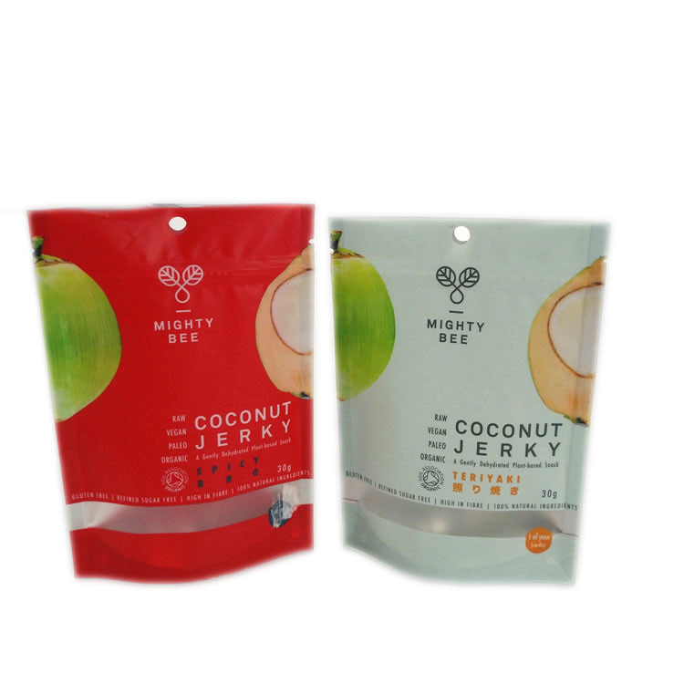 Sacchetti di plastica del di alluminio dell'ANIMALE DOMESTICO del foro di caduta del commestibile