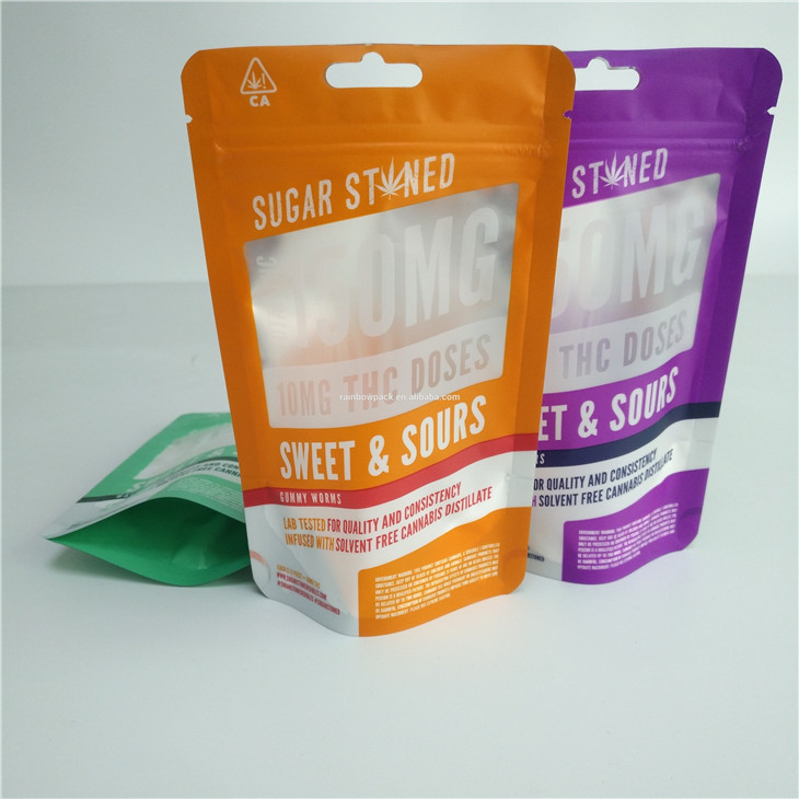 Digital che stampa la borsa di erbe gommosa dell'erbaccia di 3.5g 7g 14g 28g