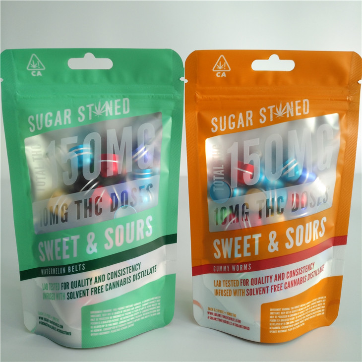 il film olografico di 3.5g 7g 14g sta sull'imballaggio del sacchetto